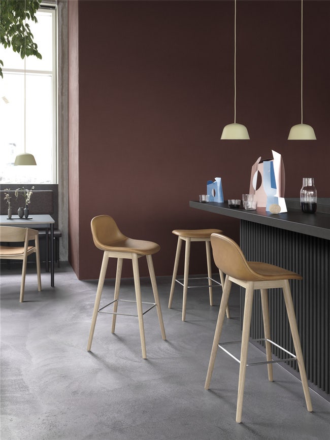 Dining Tables Fiber Bar Stool Muuto Muuto Fiber Wood Base Bar