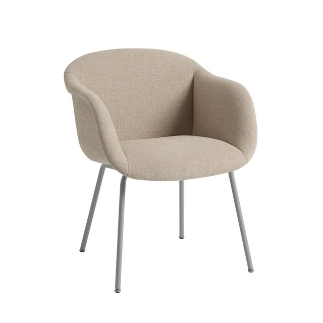 Muuto Fiber Soft Tube Base Armchair - Upholstered