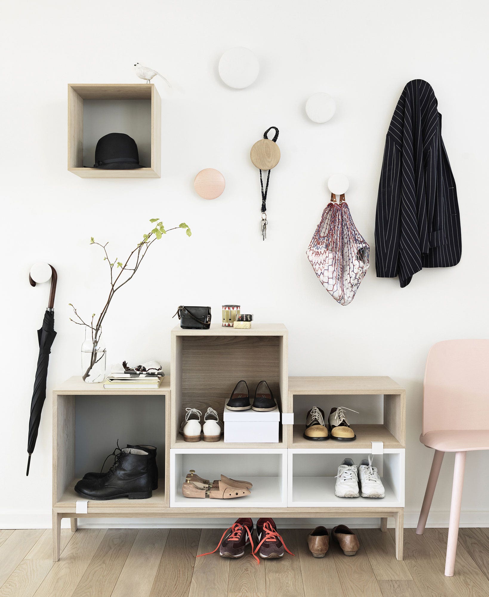 Muuto Dots Wood Coat Hooks (Set of 5)