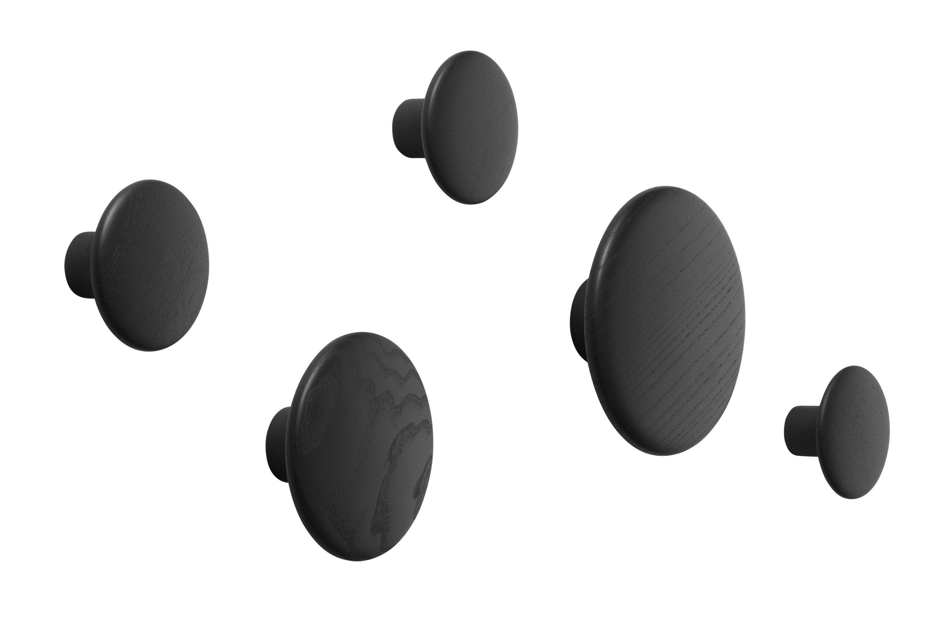Muuto Dots Wood Coat Hooks (Set of 5)