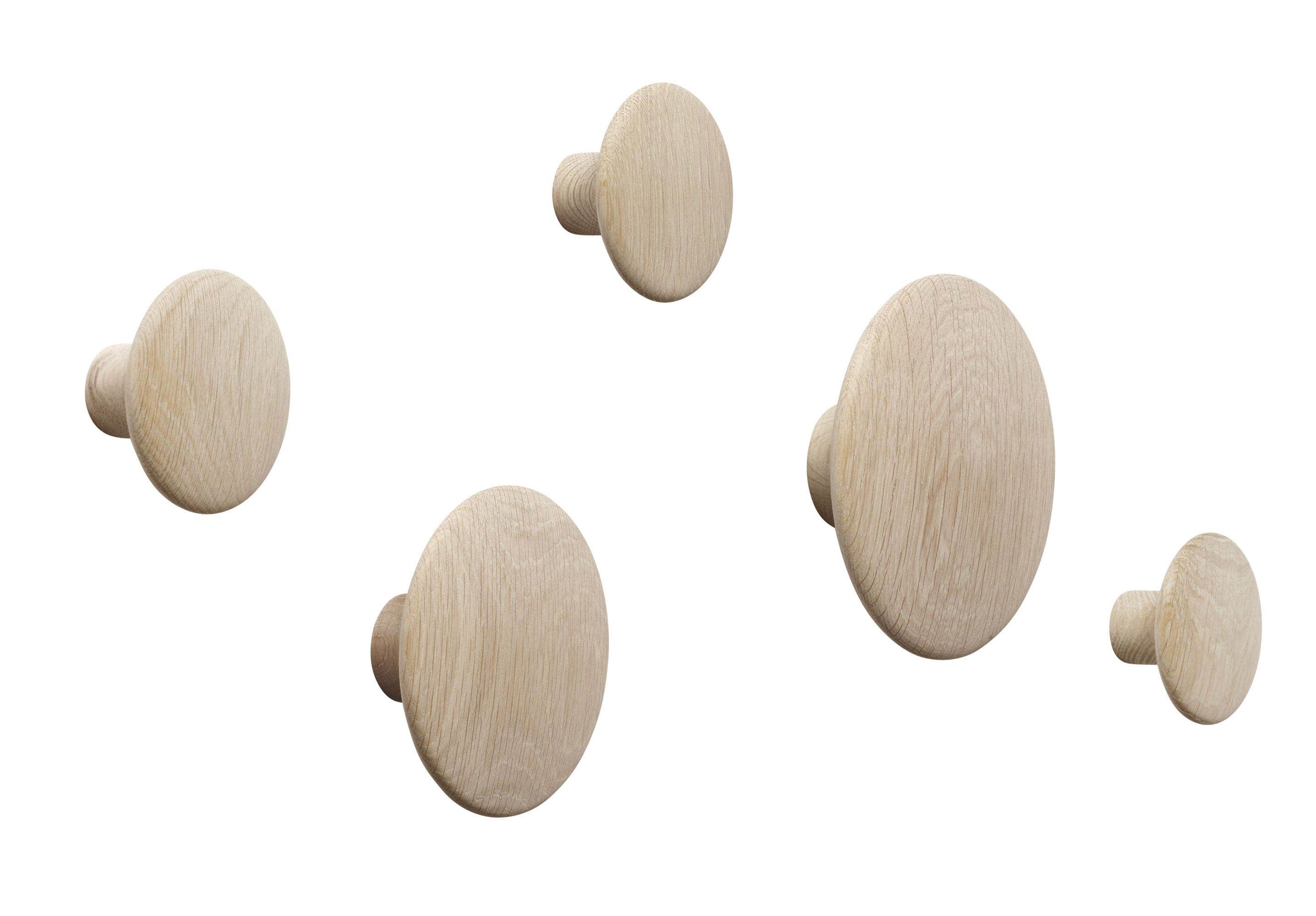 小物入れ MUUTO THE DOTS COAT HOOKS Muuto Dots Wood Coat Hooks (Set of 5)