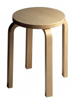 【新品未開封】artek stool E60 natural-lacquered-legs-birch-