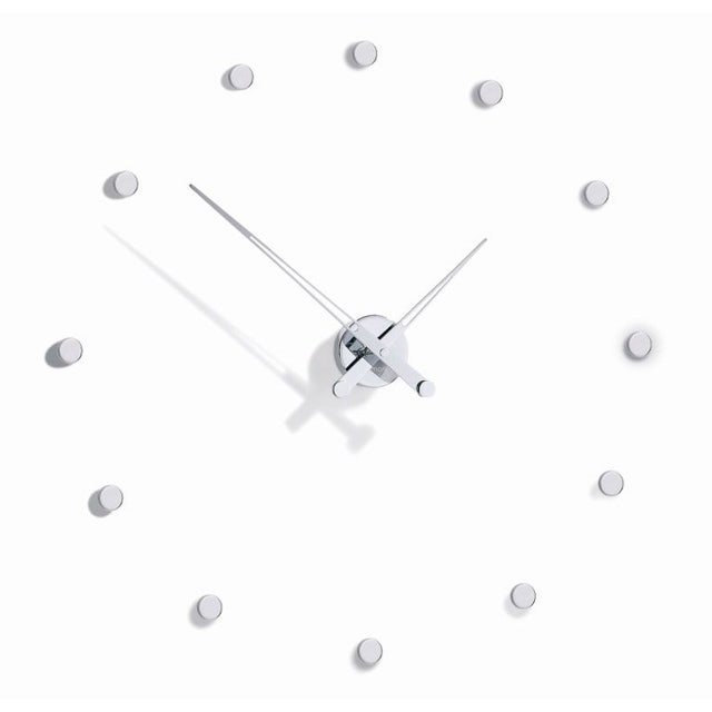 Nomon Rodon Wall Clock in Chrome
