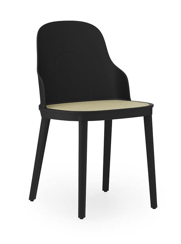 Normann Copenhagen Allez Chair with Polypropylene Legs and Wicker Seat