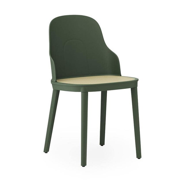 Normann Copenhagen Allez Chair with Polypropylene Legs and Wicker Seat