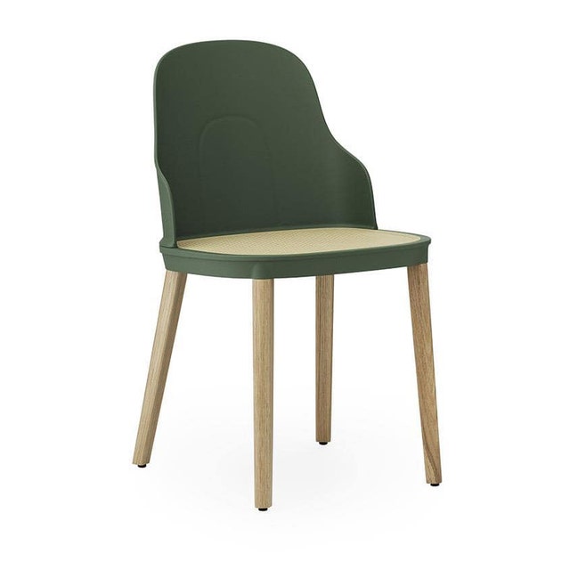 Normann Copenhagen Allez Chair with Oak Legs and Wicker Seat