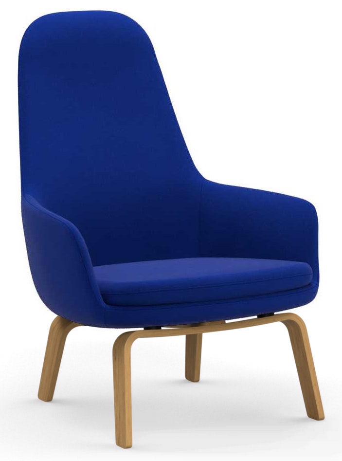 Normann Copenhagen Era Wood Base High Lounge Chair