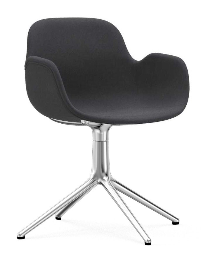 Normann Copenhagen Form 4-legged Swivel Armchair Full Upholstery
