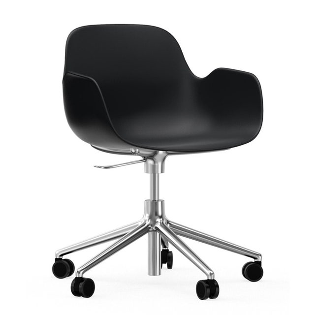 Normann Copenhagen Form Swivel Armchair with Castors