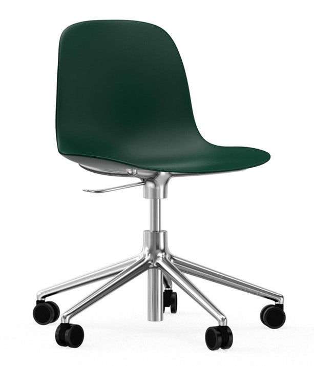 Normann Copenhagen Form Swivel Chair with Castors
