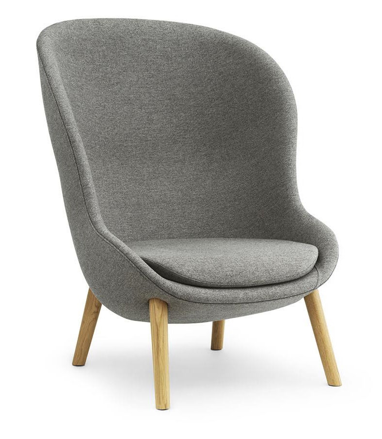 Normann Copenhagen Hyg Wood Base High Lounge Chair