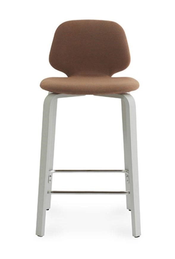 Normann Copenhagen My Chair Wood Base Barstool Full Upholstery
