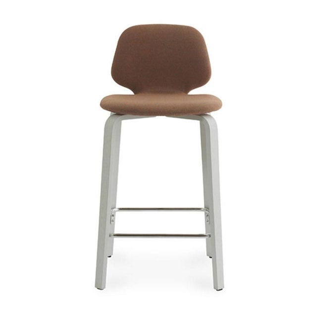 Normann Copenhagen My Chair Wood Base Barstool Full Upholstery