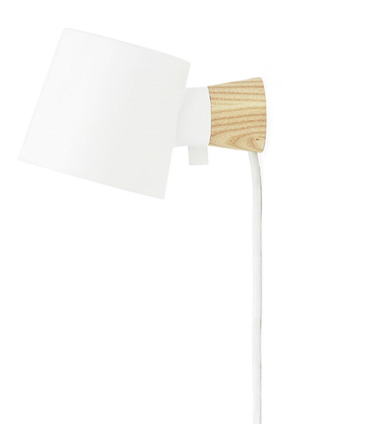 CLEARANCE Normann Copenhagen Rise Wall Lamp (Plug-In), White