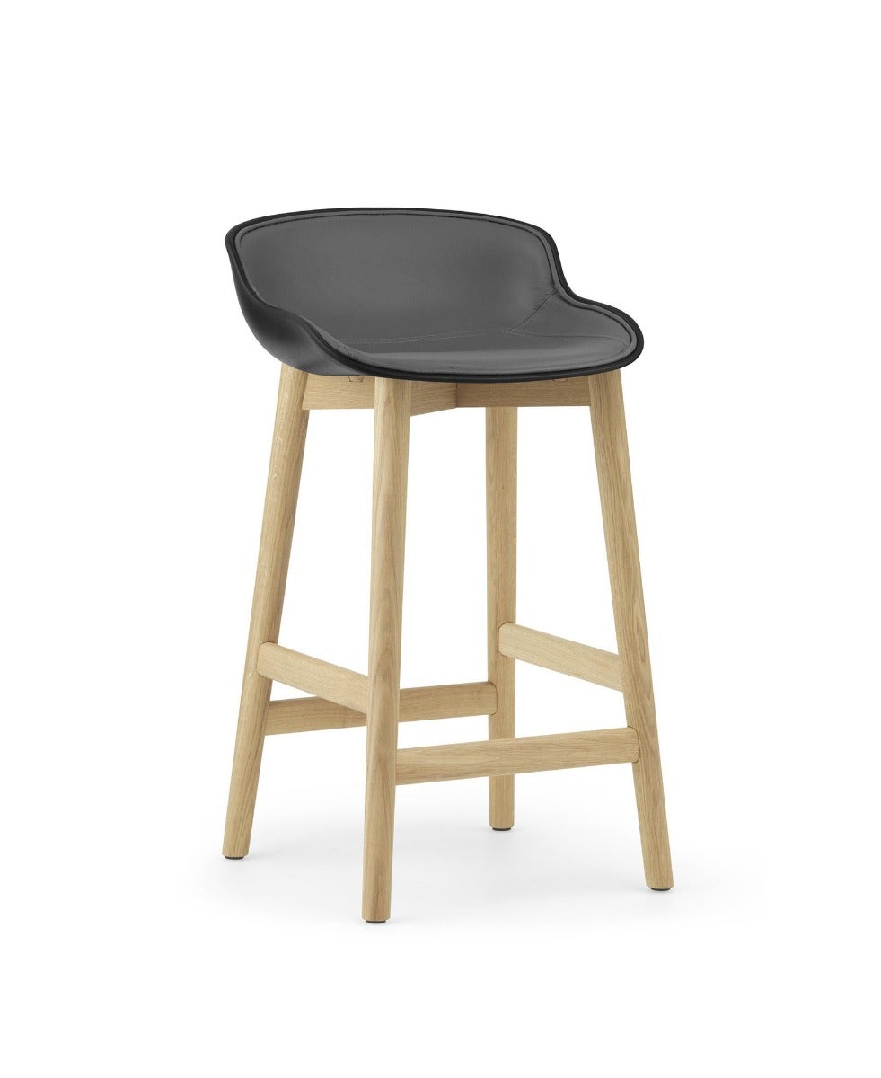 Normann Copenhagen Wood Hyg Barstool Front Upholstery