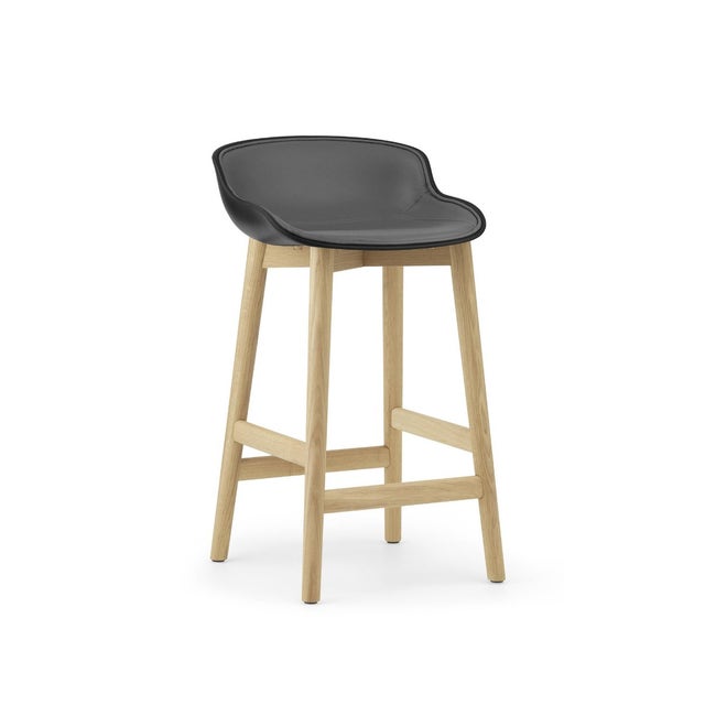 Normann Copenhagen Wood Hyg Barstool Front Upholstery