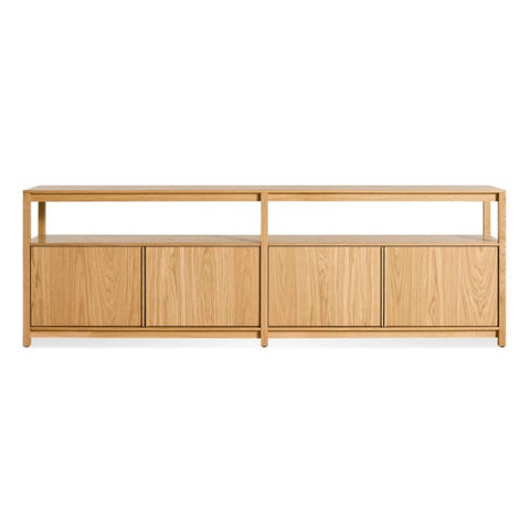 Blu Dot Open Plan Long and Low Bookcase with Storage