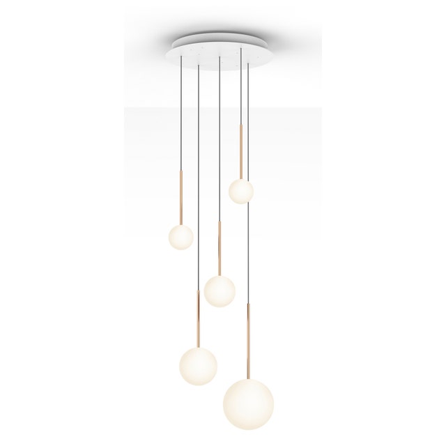 Pablo Bola 5 Sphere Pendant Chandelier