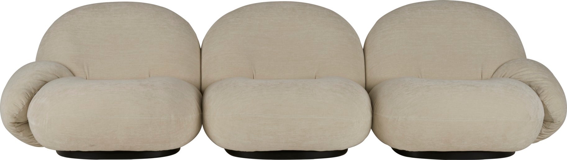GUBI Pacha 3 Seater Sofa with Armrests - Fully Upholstered