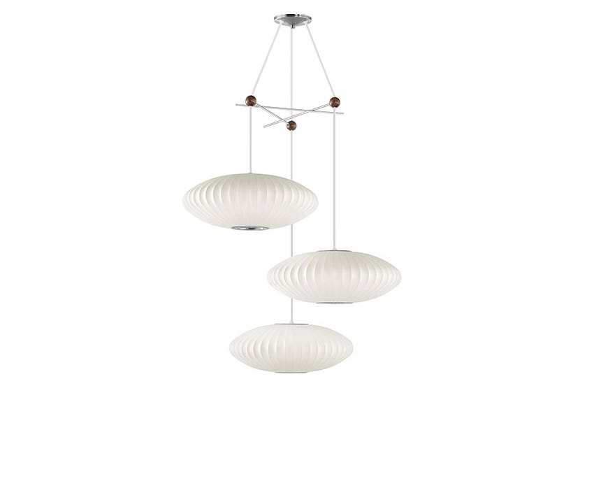 Herman Miller Nelson Triple Bubble Lamp Fixture