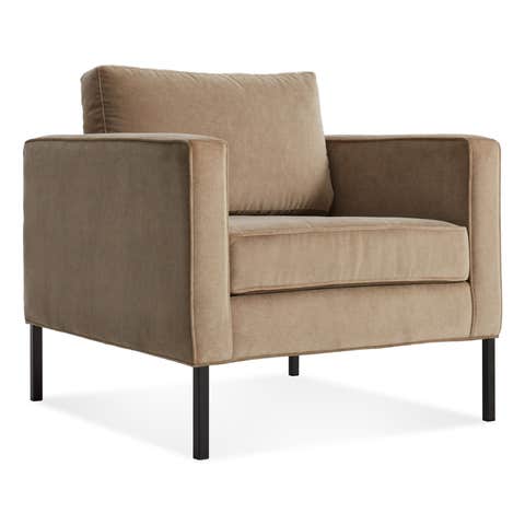 Blu Dot Paramount Velvet Lounge Chair