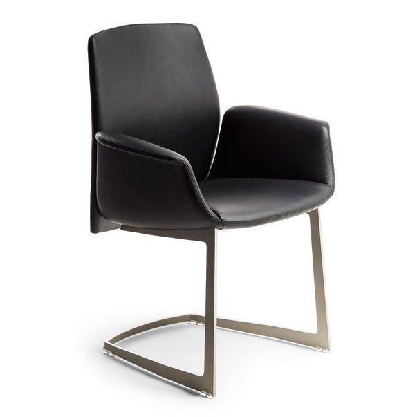Poltrona Frau Downtown Side Chair with Sled Base