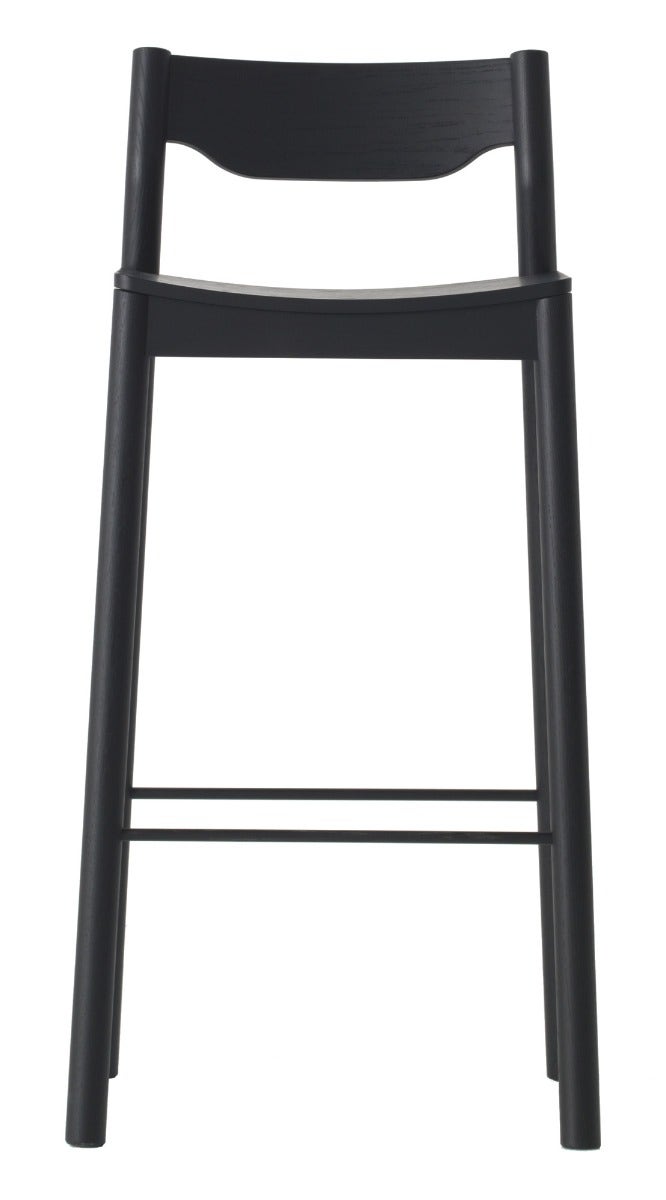 Resident Tangerine Stool with Back