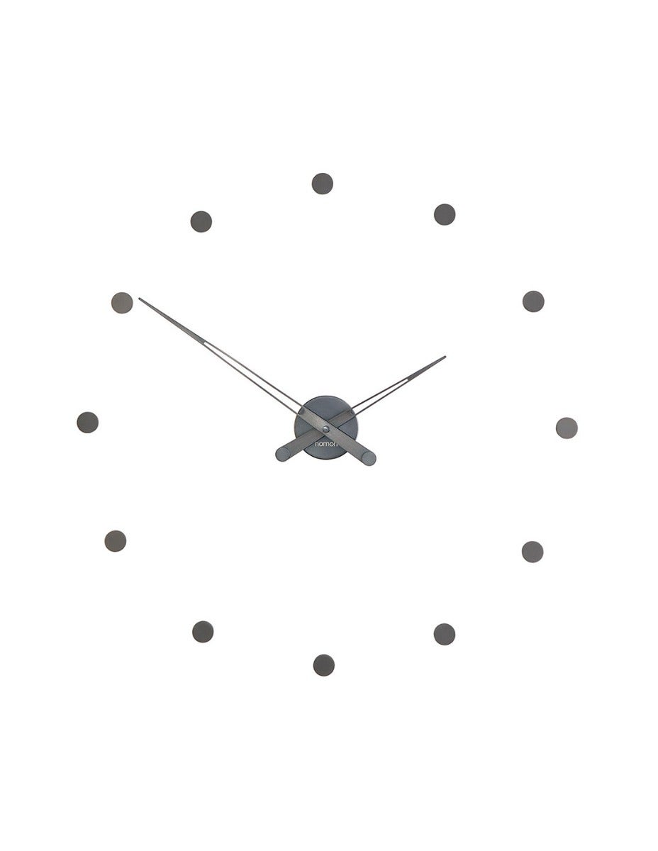 Nomon Rodon Wall Clock in Graphite Steel
