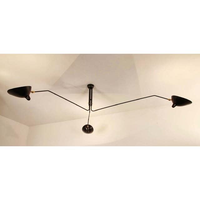 Serge Mouille Ceiling Lamp - 3 Rotating Arms