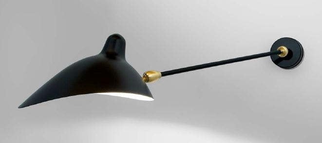 Serge Mouille Large Wall Lamp - 1 Arm, 2 Rotula
