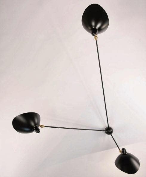 Serge Mouille Spider Large Wall Lamp - 3 Still Arms