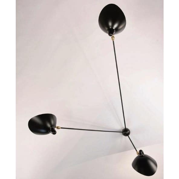 Serge Mouille Spider Large Wall Lamp - 3 Still Arms