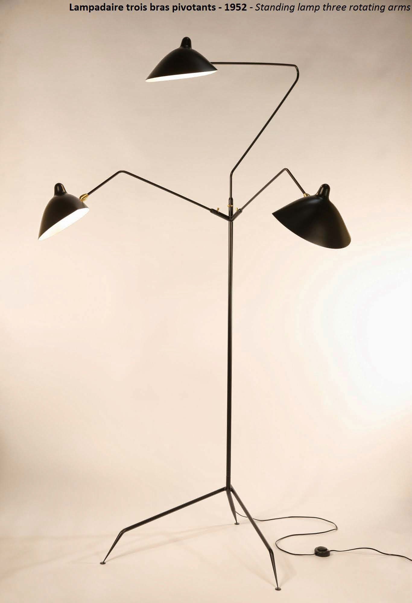Serge Mouille Standing Floor Lamp - 3 Arms