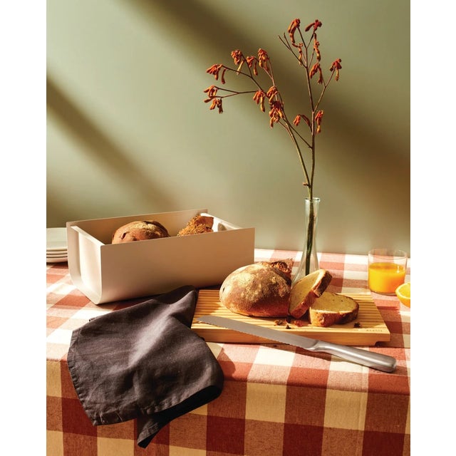 Alessi BG03 Mattina Bread Box with Cutting Board