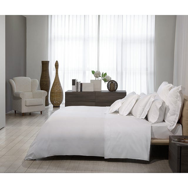 Signoria Nuvola Percale 600TC Flat Sheet