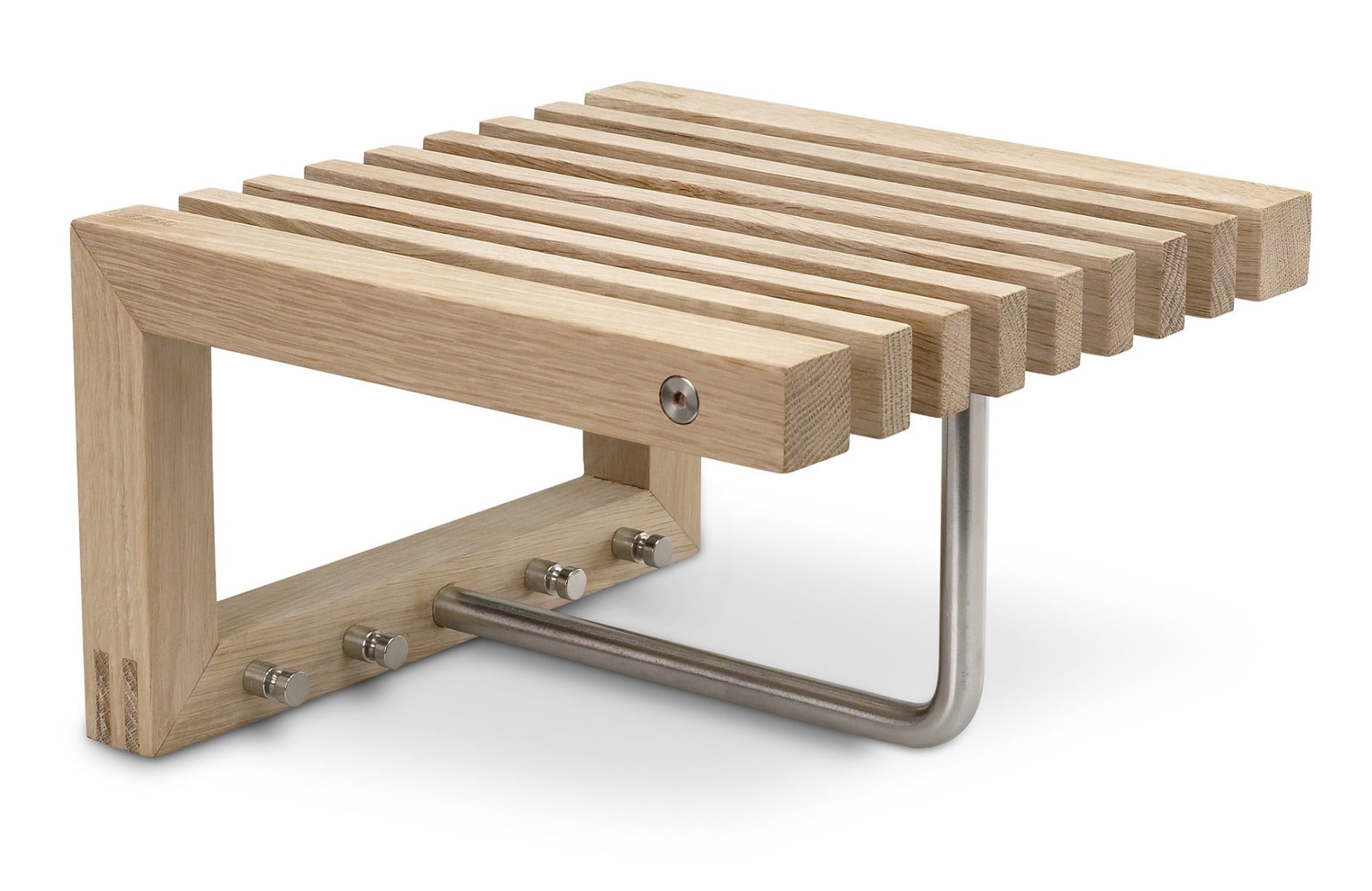 CLEARANCE Fritz Hansen Cutter Mini Wardrobe, Oak, Stainless Steel