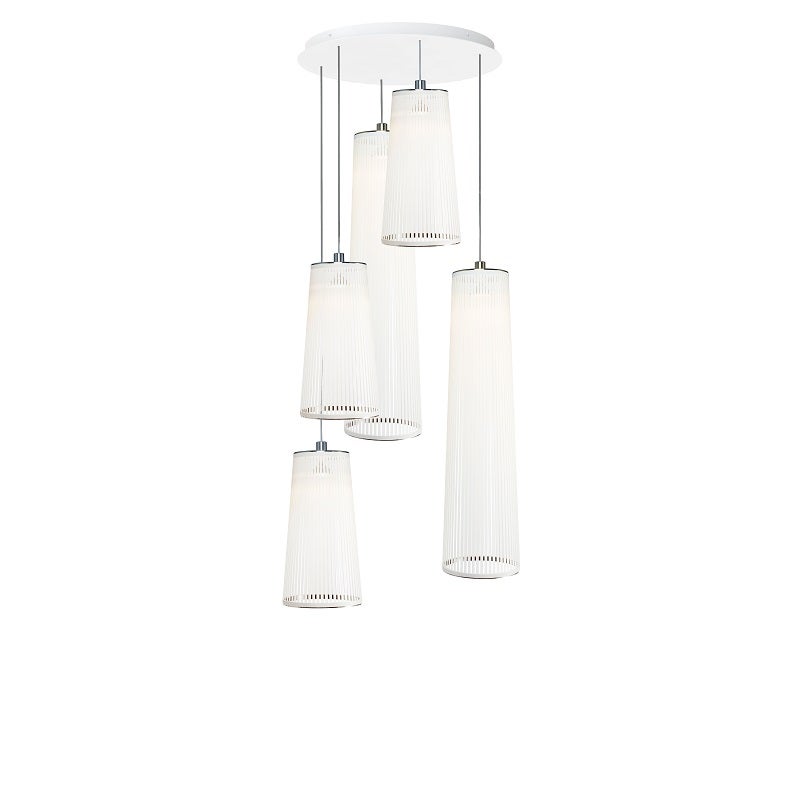 Pablo Solis 5 Pendant Mixed Chandelier