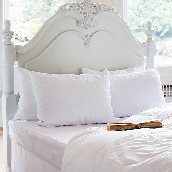 CLEARANCE St. Geneve Waterproof Mattress Protector - Fitted Skirt, Double, 16 inch Pocket Size