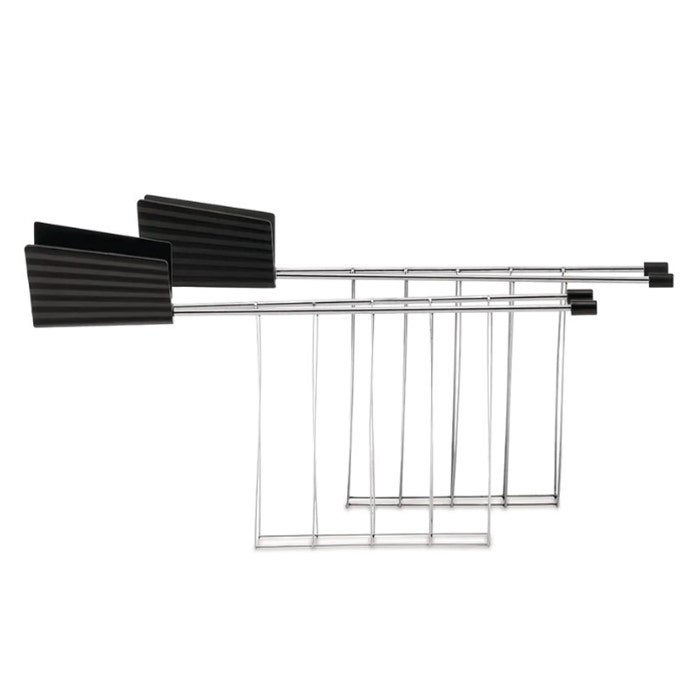 CLEARANCE Alessi MDL08 Plisse Toaster Rack (Set of 2) - Black