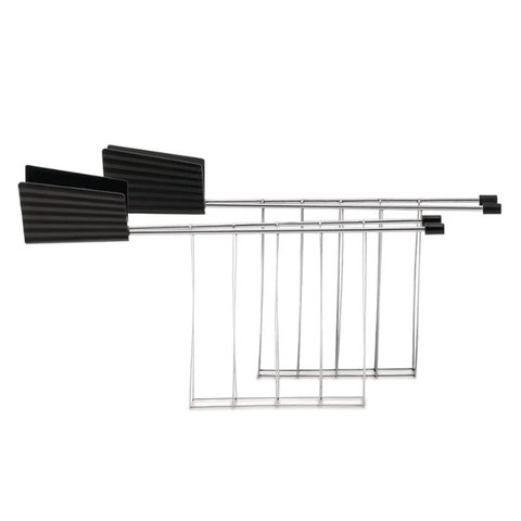 CLEARANCE Alessi MDL08 Plisse Toaster Rack (Set of 2) - Black