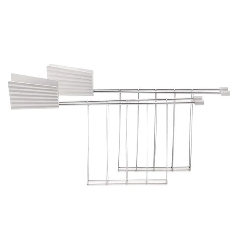 CLEARANCE Alessi MDL08 Plisse Toaster Rack (Set of 2) - White