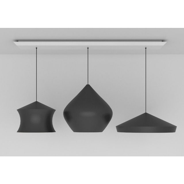 Tom Dixon Beat Black Trio Linear Pendant System