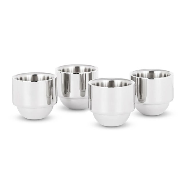 CLEARANCE Tom Dixon Brew Espresso Cups in Stainless Steel (Set of 4)