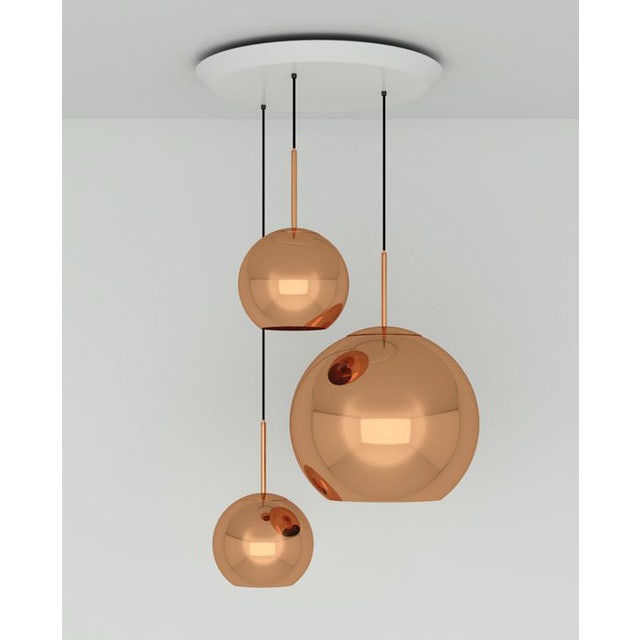 Tom Dixon Copper Trio Round Pendant System