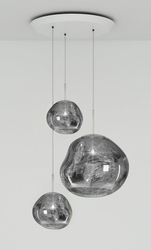 Tom Dixon】メルトMelt 30 Pendant LED chrome Tom Dixon Melt Trio