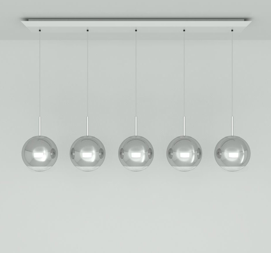 Tom Dixon Mirror Ball 25 cm Linear Pendant System
