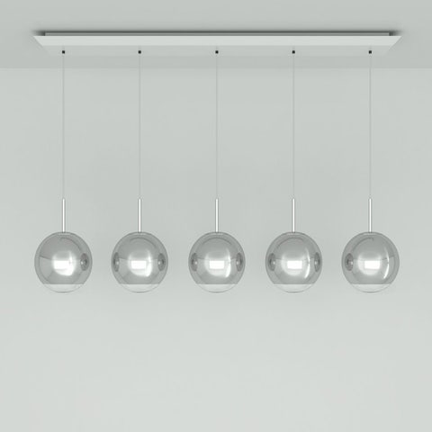 Tom Dixon Mirror Ball 25 cm Linear Pendant System