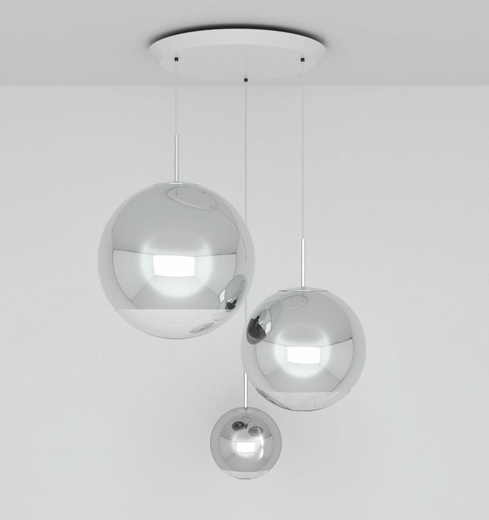 Tom Dixon Mirror Ball Range Round Pendant System