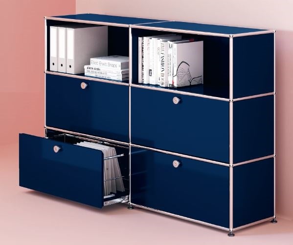 USM Haller ハラ－ D500 メタルボックス 色：ブルー（２） USM Haller Storage G2AF