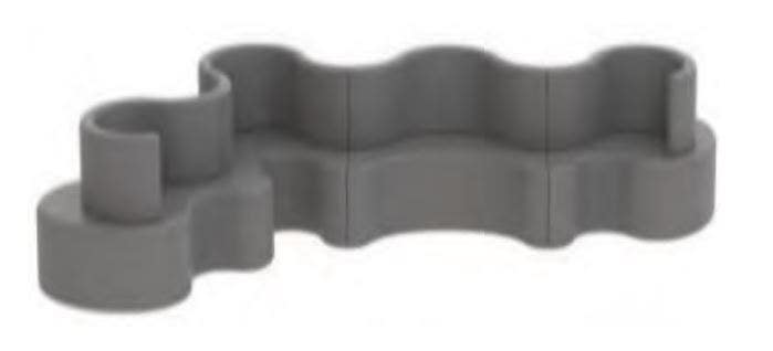Verpan Cloverleaf Sofa - 3 Units & 1 Extended Unit